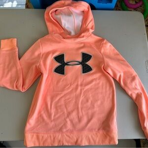 Under Armour neon peach hoodie